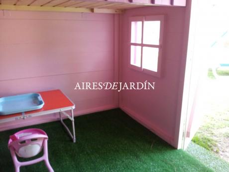 Fotografías casita de madera Tom instalada por unos clientes de Chiclana de la Frontera (CÁDIZ)