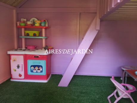 Fotografías casita de madera Tom instalada por unos clientes de Chiclana de la Frontera (CÁDIZ)