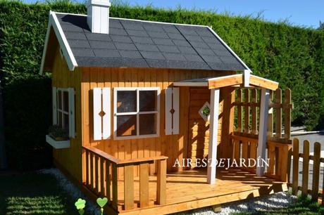 Resultado de la instalación de la casita de madera para niños OTTO en Arnedo (LA RIOJA)