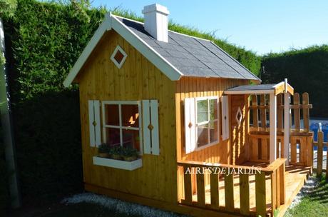 Resultado de la instalación de la casita de madera para niños OTTO en Arnedo (LA RIOJA)