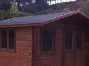 Montaje caseta madera modelo EMMA nuestro cliente Terrassa (BARCELONA) Sra. Carmen Alfonso