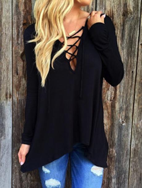 Lace up top