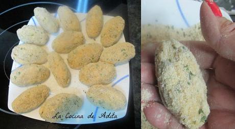 Croquetas de jamón y boletus