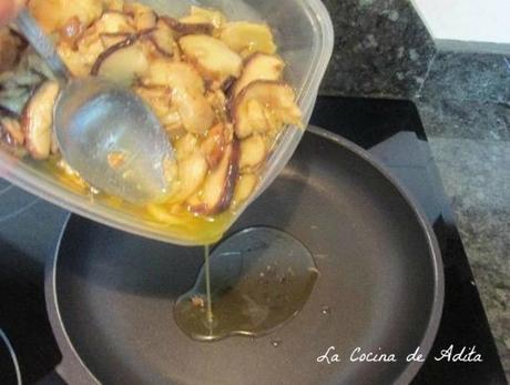 Croquetas de jamón y boletus