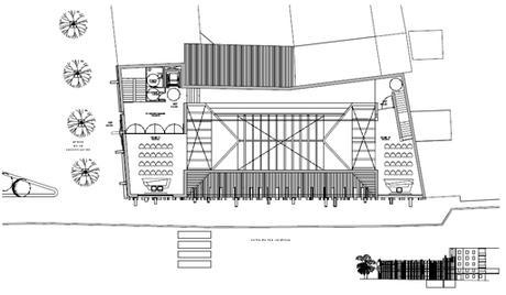 estado reformado planta alta Centro de Usos Múltiples en Getafe, diseñado por A-cero (Interiores)
