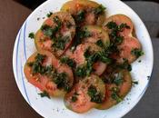 Ensalada tomate, perejil orégano