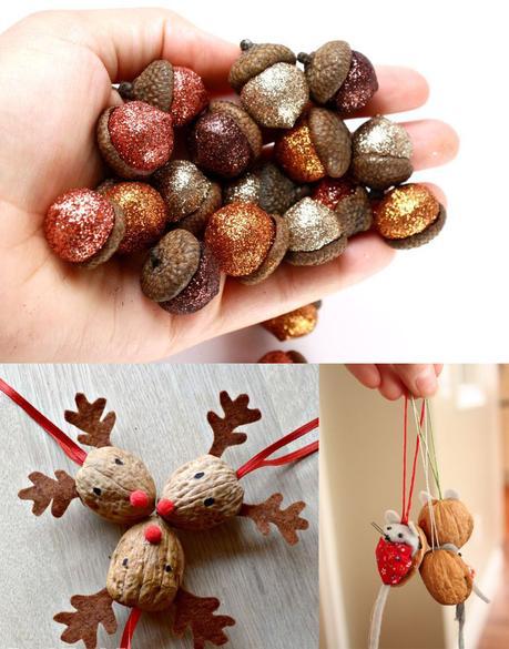 INSPIRACION DECORACION EN NAVIDAD CON PIÑAS NATURALES