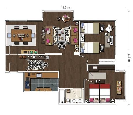 dibujo planta decoracion