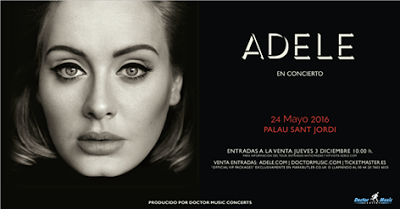 Adele en el Palau Sant Jordi de Barcelona el 24 de mayo de 2016