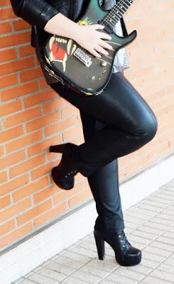 Outfit of the Day ~ Leggins & Guitarras ~ Rock 'n' Roll