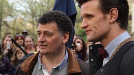 Steven Moffat y Matt Smith de 'Doctor Who'