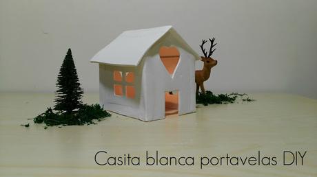 CASITA BLANCA PORTAVELAS DIY