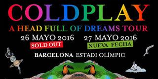 Coldplay dobla en Barcelona