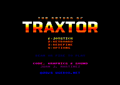 Ya disponible la conversión de The Return of Traxtor para Amstrad CPC