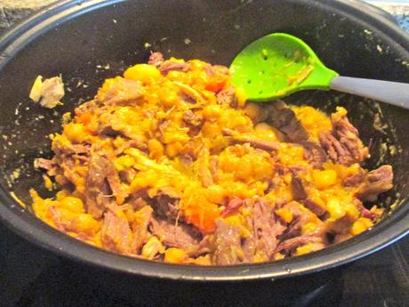 receta, cocido, ropa vieja, cocina del aprovechamiento, blog de cocina, solo yo, blog solo yo, arroz, carne, verduras, 