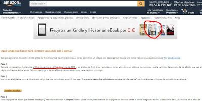 Amazon te regala SI TE QUEDAS EN ESCOCIA por registrar un Kindle