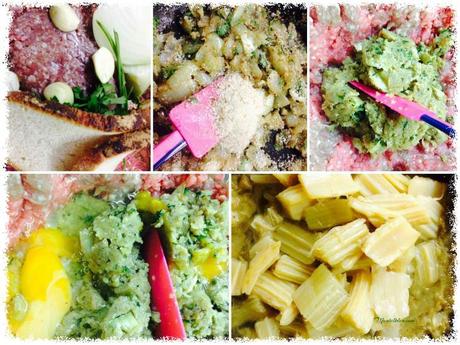 Cardo con albóndigas en salsa elaboración_Fotor