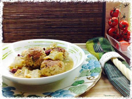 Cardo con albóndigas en salsa 1