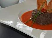 Crema piquillo morcilla