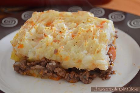 Cottage Pie con zanahorias o pastel de carne inglés - Reto #elasaltablogs