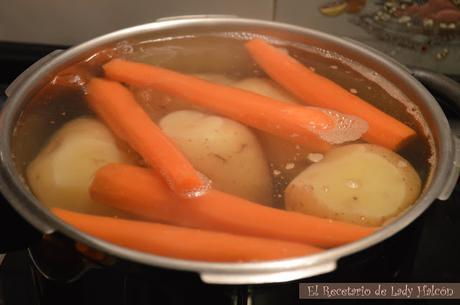 Cottage Pie con zanahorias o pastel de carne inglés - Reto #elasaltablogs