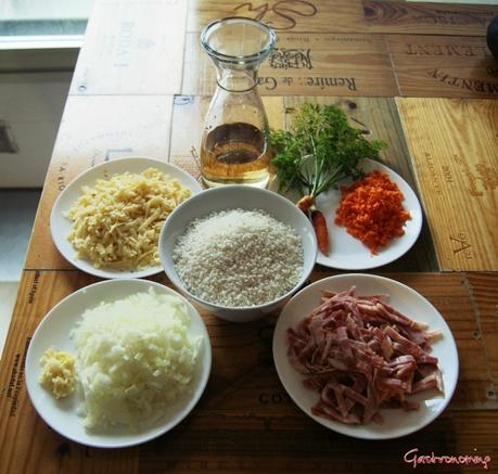 Risotto de panceta y negrillas