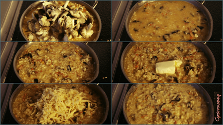 Risotto de panceta y negrillas