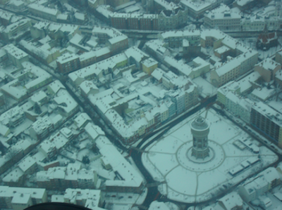 Szeged congelado y desde el aire