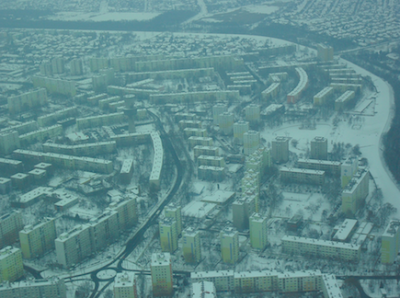 Szeged congelado y desde el aire