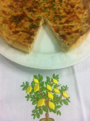 Tarta De Cebolla Dulce Y Nueces (Sin Huevo)