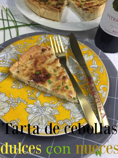 Tarta De Cebolla Dulce Y Nueces (Sin Huevo)