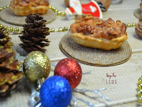 Barquetas de turrón y nueces