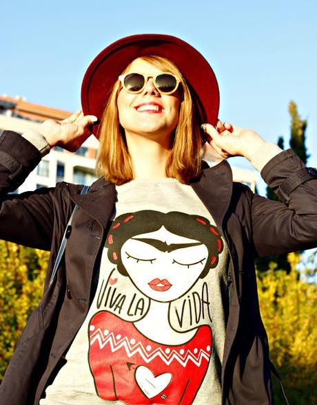 Sudadera Frida, Viva la vida Sudadera Frida, Viva la vida