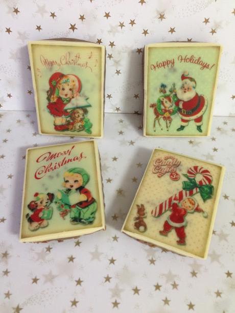 Turrones decorados con chocotransfer y paso a paso del molde Turrones decorados con chocotransfer y paso a paso del molde