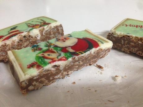 Turrones decorados con chocotransfer y paso a paso del molde Turrones decorados con chocotransfer y paso a paso del molde