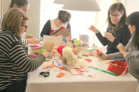 Primer Taller de Empaquetado Creativo Navideño Y tan flamenca!... la crónica