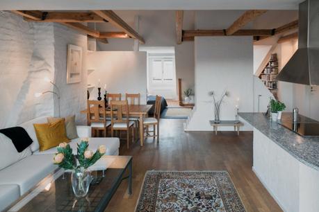 planta abierta piso casa sin puertas interiores estilo nórdico escandinavo distribución diáfana decoración viviendas pequeñas decoración mini pisos decoración atico nordico blog decoración nórdica 