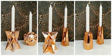 CANDELABROS PARA UNA NAVIDAD EN COLOR BRONCE