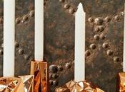 Candelabros para navidad color bronce