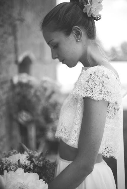 wedding dress crop top