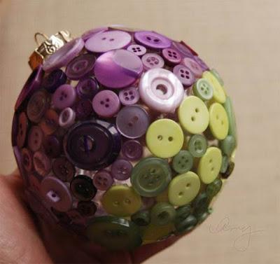 Adornos navideños reciclados