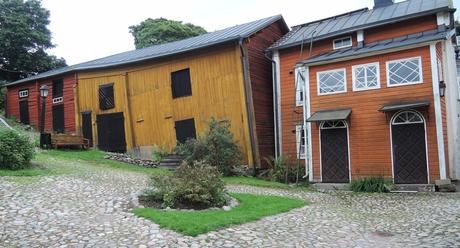 Viejas casas del Porvoo medieval