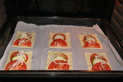 Hojaldres de tomate y calabacín paso 3