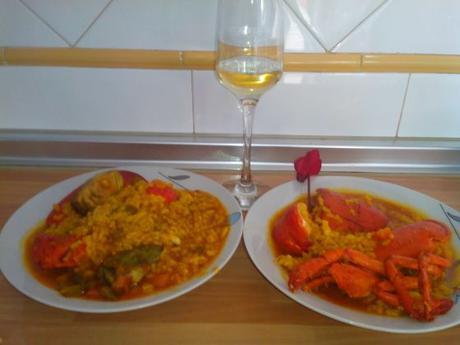 Arroz caldoso con bogavante