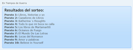Blogs Participantes Lectura Conjunta En Tiempos de Guerra de Mariah Evans