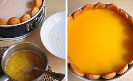 Carlota o Charlota de caqui y mandarina (Idea para Navidad)