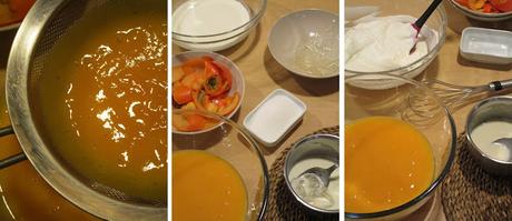 Carlota o Charlota de caqui y mandarina (Idea para Navidad)