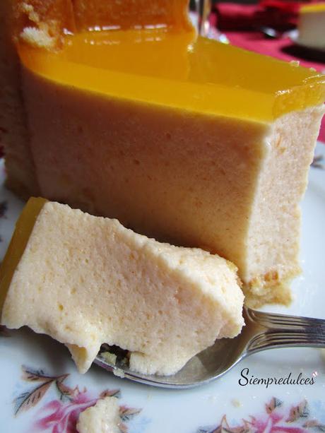 Carlota o Charlota de caqui y mandarina (Idea para Navidad)