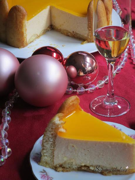 Carlota o Charlota de caqui y mandarina (Idea para Navidad)