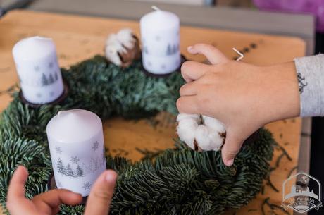 DIY con niños: Corona de adviento fácil